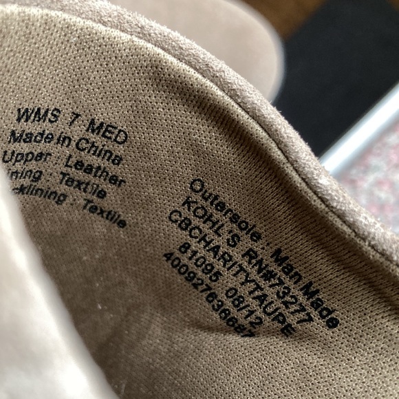 Croft & Barrow Women’s taupe mules - Picture 4 of 7